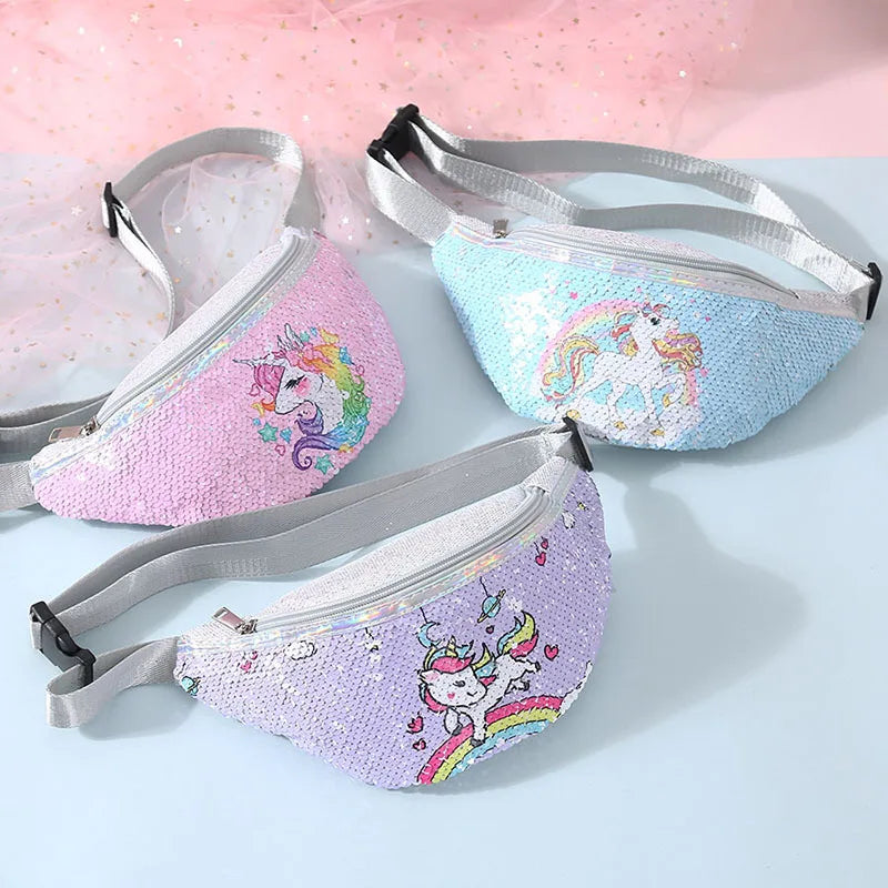 Sac Banane Licorne à Paillettes