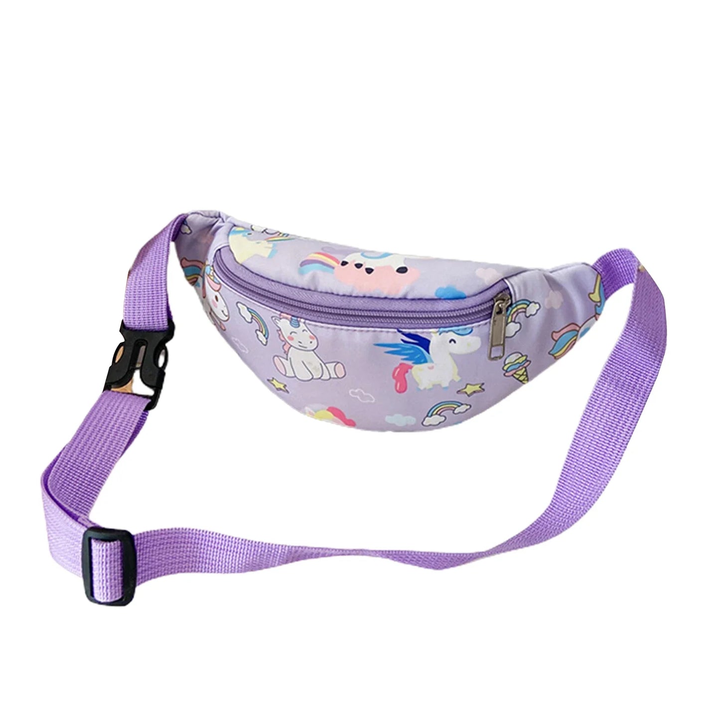 Sac Banane pour Enfants Licorne Violette