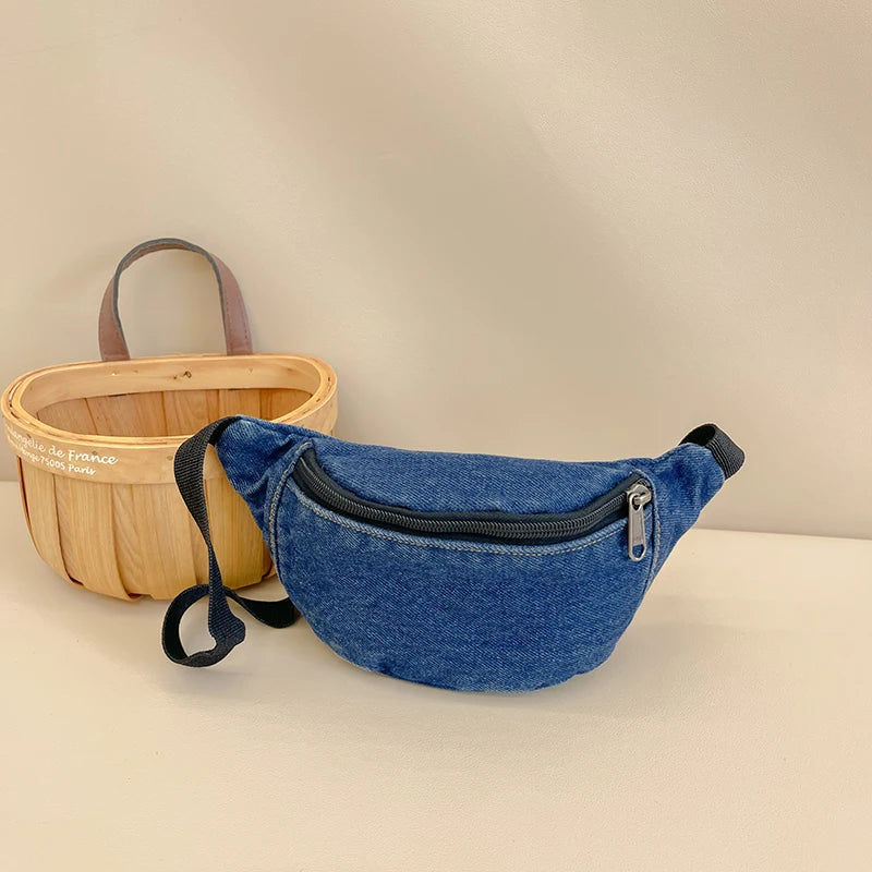 Sac Banane Jeans Bleu Foncé 1