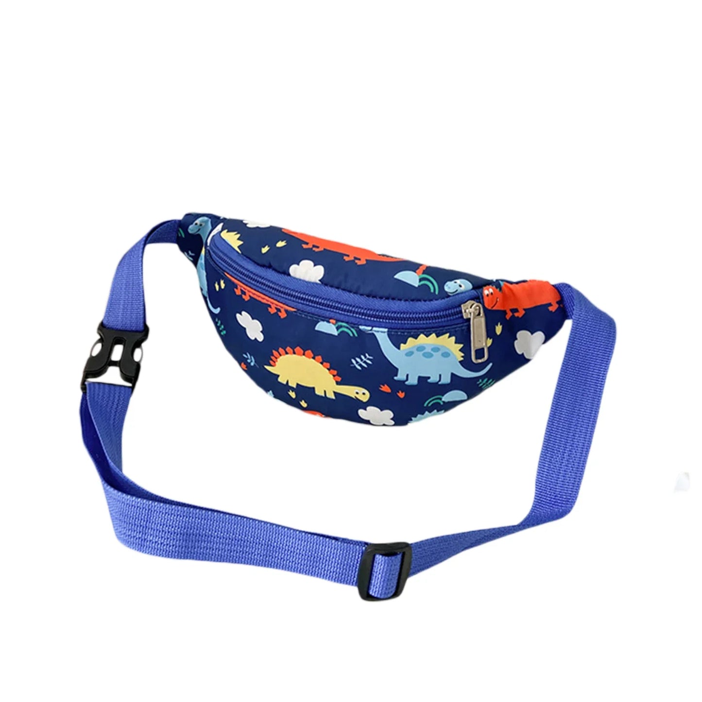 Sac Banane pour Enfants Dino Bleu