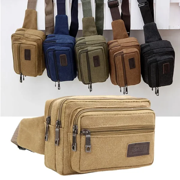 Sac Banane Homme Multipoche