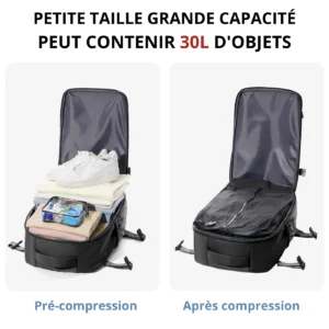 Sac à dos compression sous vide